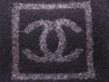 Load image into Gallery viewer, CHANEL シャネル スポーツライン キャップ 帽子 ボックス ロゴ ココマーク ウール ブラック グレー 美品 中古 42992