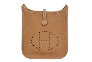 HERMES エルメス エヴリン TPM ショルダーバック 2022年 U刻印 ゴールド ゴールド トゴ 箱付き 未使用品 42996