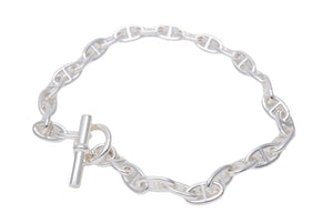 新品未使用 HERMES エルメス シェーヌダンクル ネックレス GM 29 コマ 119.4g 新刻 シルバー925 中古 43010