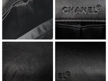 画像をギャラリービューアに読み込む, CHANEL シャネル ニュートラベル チェーンショルダーバッグ 6番台 ココマーク ブラック ナイロンジャガード レザー 中古 43033