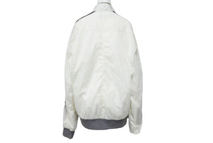 DOLCE&GABBANA ドルチェアンドガッバーナ ライトジャケット ホワイト グレー ナイロン サイズ50 美品 中古 43044