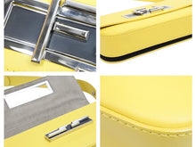 画像をギャラリービューアに読み込む, FENDI フェンディ ショルダーバッグ ハンドバッグ トレバゲット 8BR720 レザー イエロー シルバー金具 美品 中古 43049