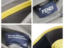 画像をギャラリービューアに読み込む, FENDI フェンディ ショルダーバッグ ハンドバッグ トレバゲット 8BR720 レザー イエロー シルバー金具 美品 中古 43049