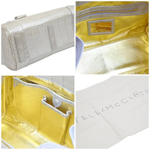 RALPH LAUREN ラルフローレン リッキー 2way ハンドバッグ シルバー シャイニー 美品 43056