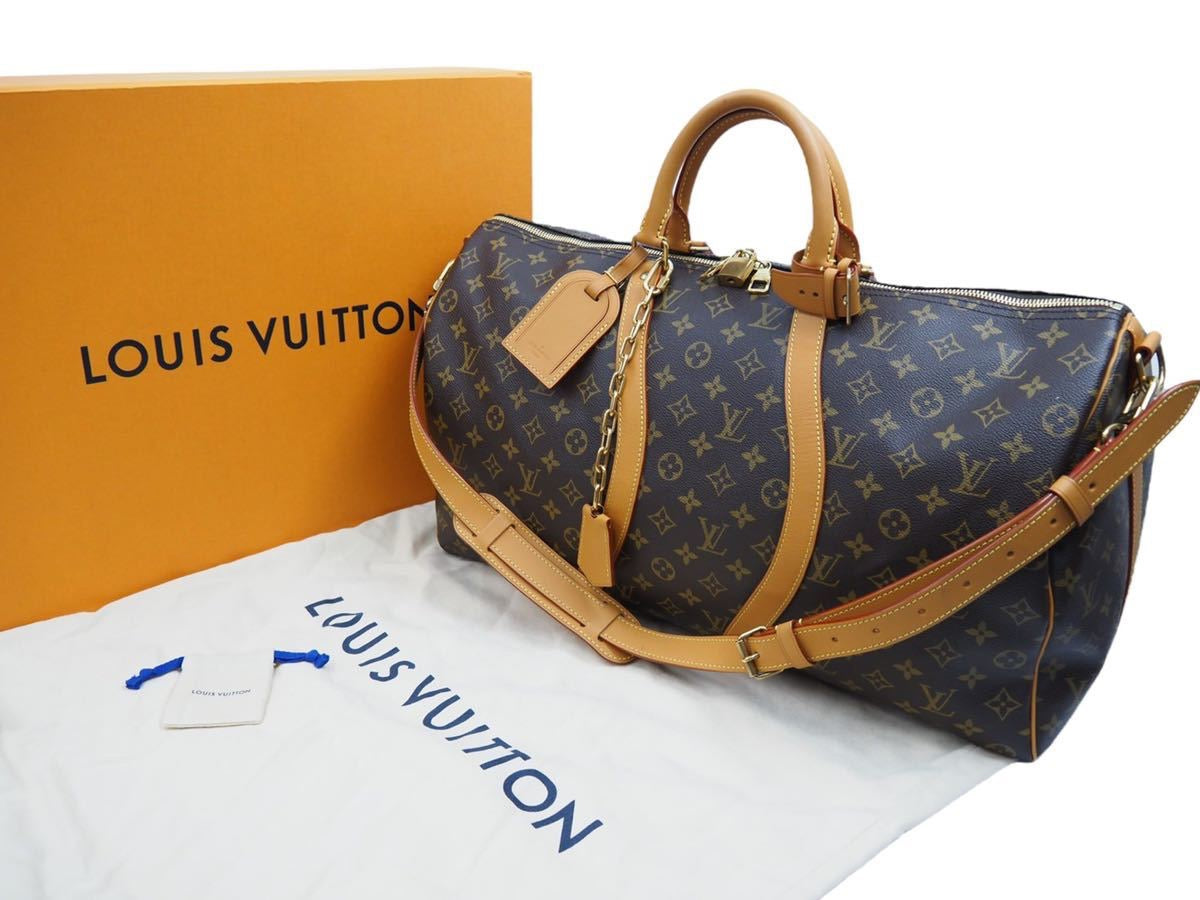 【美品】LOUIS VUITTON ルイビィトンキーポル・バンドリエール 50