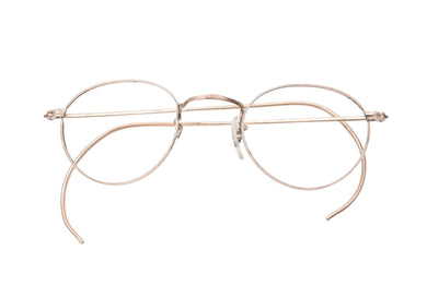 American Optical アメリカンオプティカル 1930年代 AO SQUIRE スクワイア 丸メガネ ラウンドロイドメガネ 12K 美品 中古 43093 
