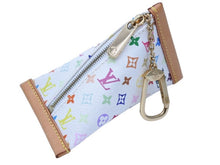 画像をギャラリービューアに読み込む, 極美品 LOUIS VUITTON ルイヴィトン ベルランゴ コインケース マルチ モノグラム ホワイト ゴールド金具 村上 M58020 中古 43094