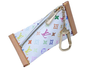 極美品 LOUIS VUITTON ルイヴィトン ベルランゴ コインケース マルチ モノグラム ホワイト ゴールド金具 村上 M58020 中古 43094