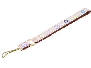 LOUIS VUITTON ルイ・ヴィトン 携帯ストラップ ドラゴンヌ テレフォン モノグラム マルチカラー ホワイト M92597 中古 43117