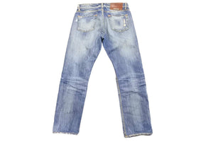 REIGN レイン REGULAR FIT レギュラーフィット デニムパンツ ダメージパンツ ブルー サイズ32 良品 中古 43123