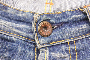 REIGN レイン REGULAR FIT レギュラーフィット デニムパンツ ダメージパンツ ブルー サイズ32 良品 中古 43123