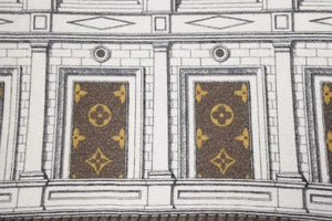 新品同様 LOUIS VUITTON ルイヴィトン プレッド・アーキテチュラ ブランケット フォルナセッティ モノグラム 中古 43133