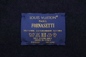 新品同様 LOUIS VUITTON ルイヴィトン プレッド・アーキテチュラ ブランケット フォルナセッティ モノグラム 中古 43133