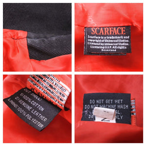 JH DESIGN ジェイエイチデザイン ヴィンテージ レーシングジャケット スカーフェイス 刺繍 ブラック サイズ3XL 中古 43144