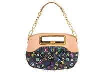 画像をギャラリービューアに読み込む, 極美品 LOUIS VUITTON ルイヴィトン ジュディPM M40258 モノグラムマルチ 村上隆 ブラック ゴールド金具 中古 43167