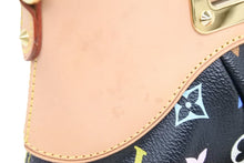 画像をギャラリービューアに読み込む, 極美品 LOUIS VUITTON ルイヴィトン ジュディPM M40258 モノグラムマルチ 村上隆 ブラック ゴールド金具 中古 43167