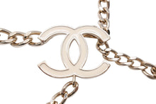 画像をギャラリービューアに読み込む, 極美品 CHANEL シャネル チェーンベルト A11V ゴールド 金色 ホワイト ココマーク ココ 箱付き 中古 43173