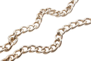 極美品 CHANEL シャネル チェーンベルト A11V ゴールド 金色 ホワイト ココマーク ココ 箱付き 中古 43173
