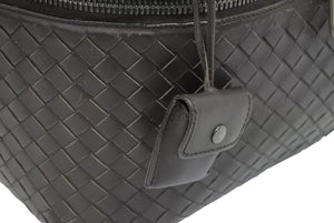 Bottega Veneta ボッテガヴェネタ バニティバッグ ハンドバッグ イントレチャート レザー ベージュ ブラウン 良品 中古 43174