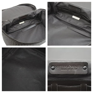 Bottega Veneta ボッテガヴェネタ バニティバッグ ハンドバッグ イントレチャート レザー ベージュ ブラウン 良品 中古 43174