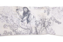 Load image into Gallery viewer, Christian Dior スカーフ ツイリ― トワル ドゥ ジュイ シルク ロゴ アート 絵画 アニマル 柄 ブラック ホワイト グレー 中古 43183