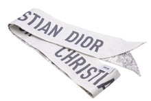 Load image into Gallery viewer, Christian Dior スカーフ ツイリ― トワル ドゥ ジュイ シルク ロゴ アート 絵画 アニマル 柄 ブラック ホワイト グレー 中古 43183