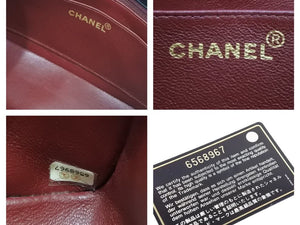 CHANEL シャネル ダイアナ 22 マトラッセ チェーン ショルダー バッグ レザー ブラック 美品 中古 43185