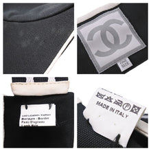 Load image into Gallery viewer, CHANEL シャネル サンバイザー 帽子 ヘッドウェア ココマーク テニスラケットストライプ コットン ONESIZE 良品 中古 43190