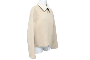 HERMES エルメス ジャケット マルジェラ期 ショート丈 カシミヤ ベージュ アイボリー サイズ38 美品 中古 43193