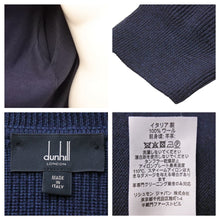 Load image into Gallery viewer, dunhill ダンヒル スエードブルゾン ボンバージャケット アウター ウール ダークブルー サイズL 美品 中古 43196