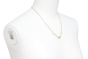 Christian Dior クリスチャンディオール ネックレスチェーン CD ゴールド 定価7.8万 Clair D Lune N1033CDLCY_D301 美品 中古 43206