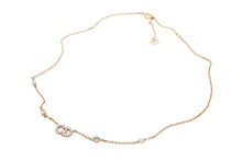 Load image into Gallery viewer, Christian Dior クリスチャンディオール ネックレスチェーン CD ゴールド 定価7.8万 Clair D Lune N1033CDLCY_D301 美品 中古 43206