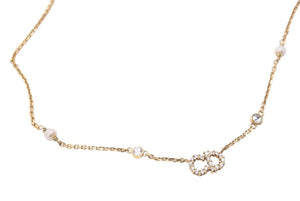 Christian Dior クリスチャンディオール ネックレスチェーン CD ゴールド 定価7.8万 Clair D Lune N1033CDLCY_D301 美品 中古 43206