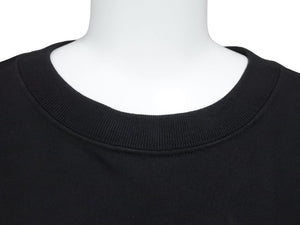 極美品 DIOR ディオール Tシャツ リラックスフィット コンパクトジャージー ストライプ ロゴ 47 コットン ブラック XS 中古 43214