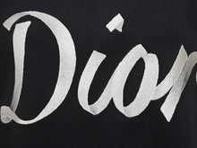 Load image into Gallery viewer, 極美品 DIOR ディオール Tシャツ リラックスフィット コンパクトジャージー ストライプ ロゴ 47 コットン ブラック XS 中古 43214