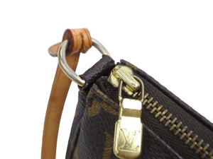 Louis Vuitton ルイヴィトン アクセソワール モノグラム アクセサリーポーチ ポシェット ブラウン M51980 中古 43216
