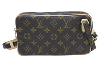 画像をギャラリービューアに読み込む, 極美品 LOUIS VUITTON ルイヴィトン ショルダーバッグ マルリーバンドリエール M51828 モノグラム ゴールド金具 中古 43238