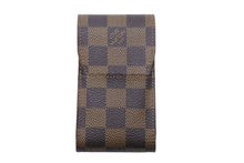 画像をギャラリービューアに読み込む, 新品同様 LOUIS VUITTON ルイヴィトン ダミエエテュイシガレットケース ポーチ 小物入れ ブラウン 中古 43262
