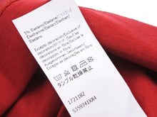 画像をギャラリービューアに読み込む, 新品同様 Loewe ロエベ オーバーサイズ カットソー ショート Tシャツ トップス 1721182 レッド アナグラム サイズXS 中古 43289