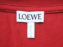 画像をギャラリービューアに読み込む, 新品同様 Loewe ロエベ オーバーサイズ カットソー ショート Tシャツ トップス 1721182 レッド アナグラム サイズXS 中古 43289