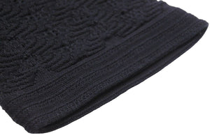 新品同様 CHANEL シャネル ニットワンピース ココマーク ボタン トップス 半袖 ブラック 透け デザイン サイズ36 中古 43294