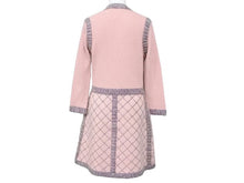 Load image into Gallery viewer, CHANEL シャネル カーディガン トリミングワンピース P52761K06813 シルク カシミヤ モヘア ピンク サイズ36 美品 中古 43296