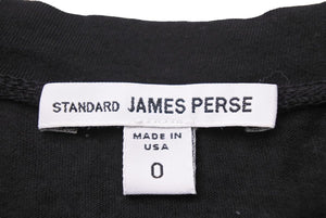 standard james perse スタンダード ジェームズパース ノースリーブ ワンピース コットン ブラック サイズ0 美品 中古 43303
