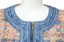 Load image into Gallery viewer, 極美品 CHANEL シャネル ジャケット トップス 上着 P55087 ブルー ピンク デニム ツイード サイズ34 中古 43306