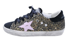 Load image into Gallery viewer, GOLDEN GOOSE ゴールデングース スニーカー リミテッド1196足 グリッター ブラック スウェード 星 サイズ36 中古 43369