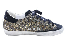 Load image into Gallery viewer, GOLDEN GOOSE ゴールデングース スニーカー リミテッド1196足 グリッター ブラック スウェード 星 サイズ36 中古 43369