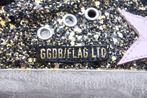 GOLDEN GOOSE ゴールデングース スニーカー リミテッド1196足 グリッター ブラック スウェード 星 サイズ36 中古 43369