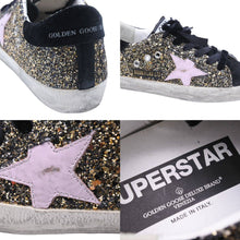 Load image into Gallery viewer, GOLDEN GOOSE ゴールデングース スニーカー リミテッド1196足 グリッター ブラック スウェード 星 サイズ36 中古 43369