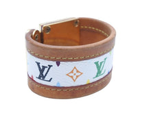 Load image into Gallery viewer, ルイヴィトン LOUIS VUITTON ブラスレ セリュール ブレスレット 村上隆 バングル マルチ ブロン レザー M92593 中古 43394 正規品