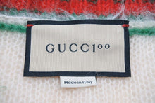 Load image into Gallery viewer, 極美品 GUCCI グッチ 100周年 モヘア ベスト ニット 袖なし ロゴ Vネック トップス MUSICISMINE モヘヤ ナイロン ウール 中古 43403